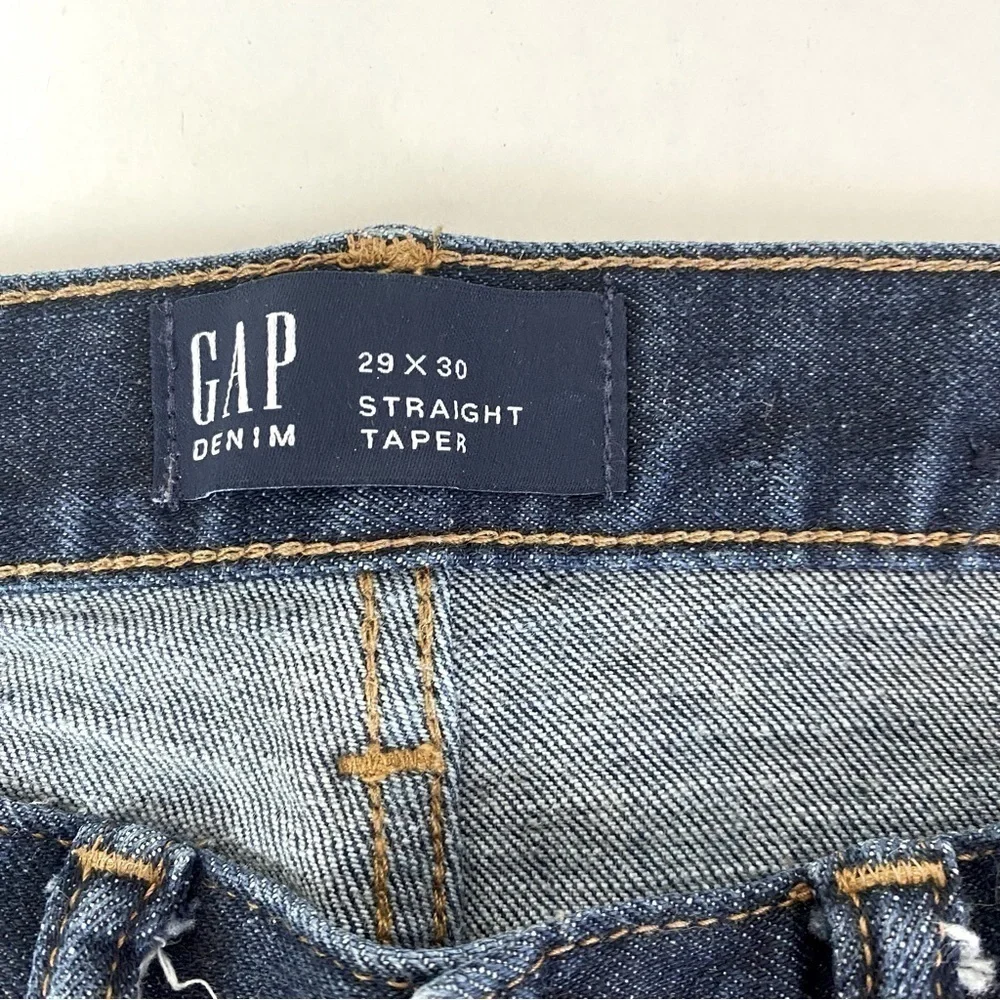 GAP Denim Straight Taper Dark Wash Jeans Size 29 X 30